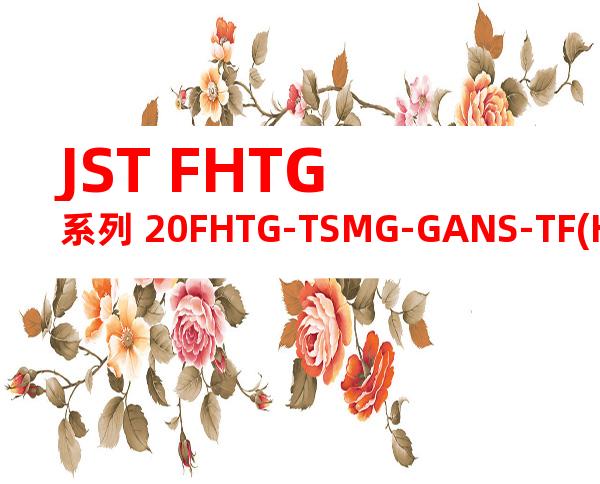 JST FHTG系列 20FHTG-TSMG-GANS-TF(HF)产品图纸